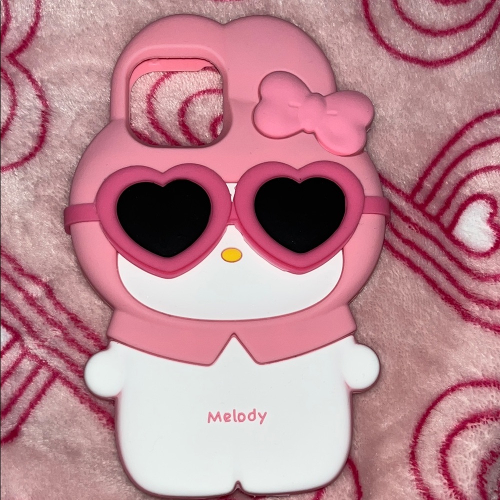 Pink and White Character iPhone 13/14/15 Case